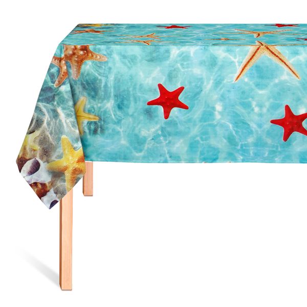 Cubremesa Plain Pvc Starfish Amarillo/Rojo