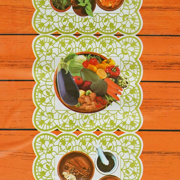 Cubremesa Pvc Juliana Verde Limon 94