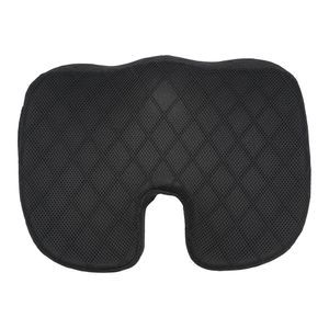 Cojín Ergonomico Asiento Memory Foam 46X35X7Cm Negro