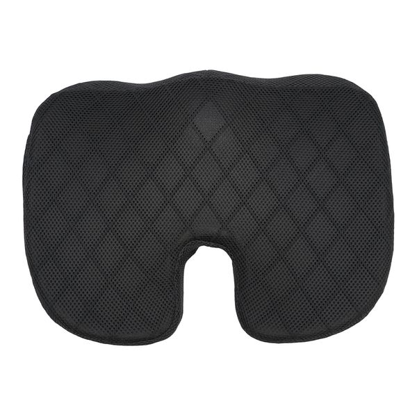 Cojín Ergonomico Asiento Memory Foam 46X35X7Cm Negro