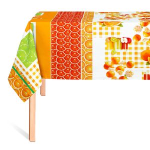 Cubremesa Plain Pvc Naranjas