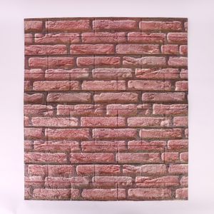 Papel Tapiz 3D Augusto 77X70X0.3 Cm Rojo Oscuro