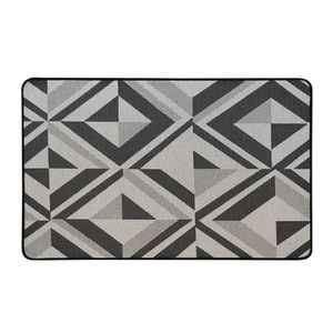 Tapete Poliester Prisma 75X45Cm Negro