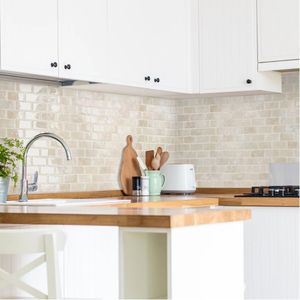 Mosaico Gel 3D Subway 29.4X21.4 Cm Marmol Arena (Pack 10 Unid)