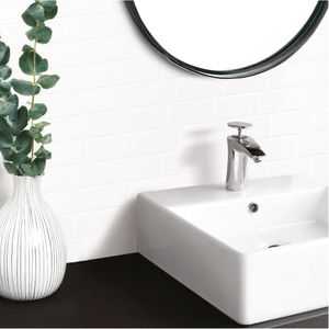 Mosaico Gel 3D Subway 29.4X21.4 Cm Blanco (Pack 10 Unid)