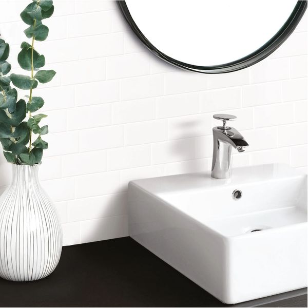 Mosaico Gel 3D Subway 29.4X21.4 Cm Blanco (Pack 10 Unid)