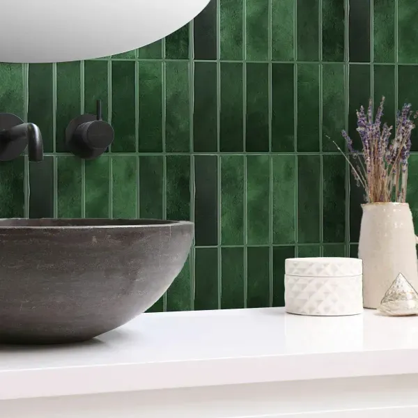 Mosaico Gel 3D Marroqui 29X22.9 Cm Esmeralda (Pack 10 Unid)