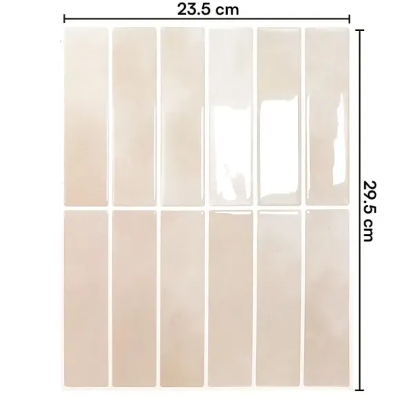 Mosaico Gel 3D Marroqui 29X22.9 Cm Crema (Pack 10 Unid)