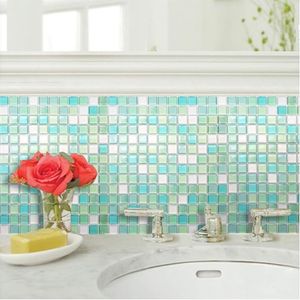 Mosaico Gel 3D Veneciano 23.6X23.6 Cm Celeste (Pack 10 Unid)