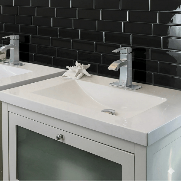 Mosaico Gel 3D Subway 29.4X21.4 Cm Negro (Pack 10 Unid)