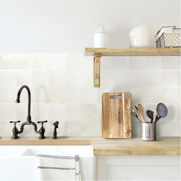 Mosaico Gel 3D Vintage 30.5X30.5 Cm Vainilla (Pack 10 Unid)