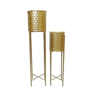 Macetero Madera Elevado Pack X2Pzs Dorado (Fr2025-15Sl)