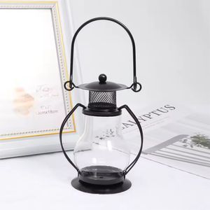 Lampara De Mesa Vintage 7X10X13Cm Negro (Kx9941)