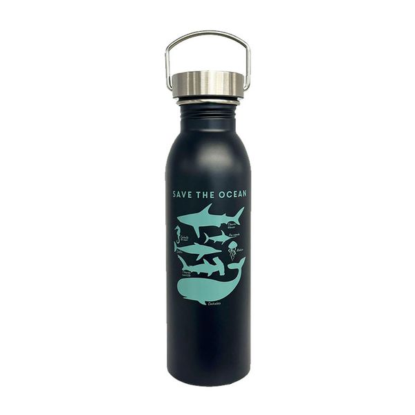 Thermos Botella De Acero Negro (B1201-700Ob)