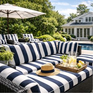 TELA SOLARIS RAYAS AZUL