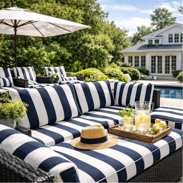 TELA SOLARIS RAYAS AZUL