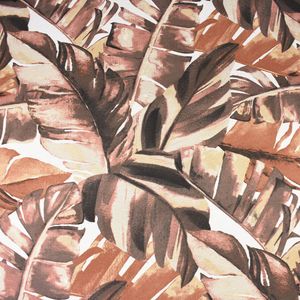 TELA AQUATEC HOJAS SOFT MARRON