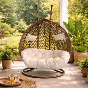 Silla Colgante P/2 Personas Chocolate