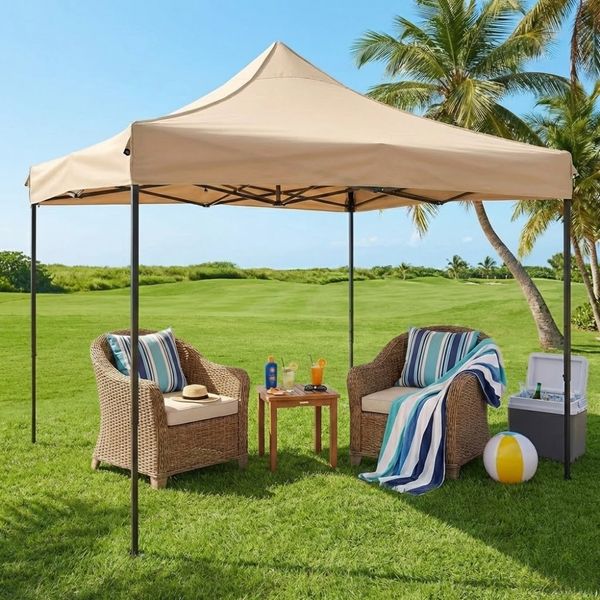 Toldo Plegable 3X3M Taupe