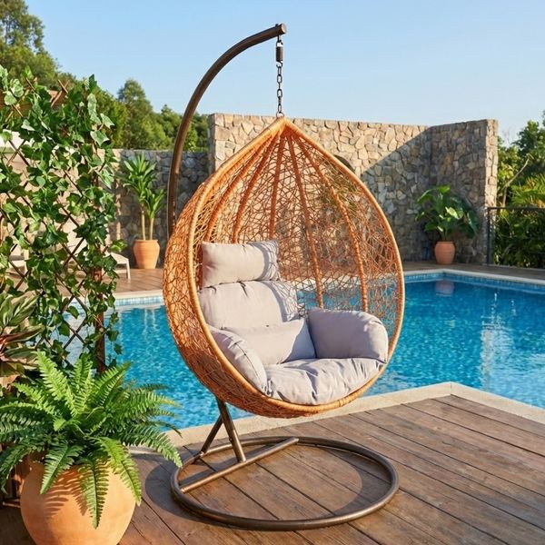 SILLA COLGANTE P/1 PERSONA ANARANJADO