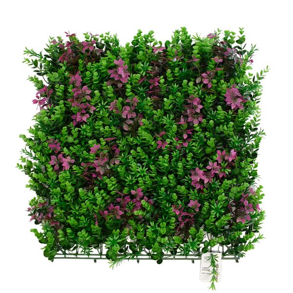 CERCO DECO ENREDADERA BORONIA 50X50CM VERDE C/LILA (CCGF044)