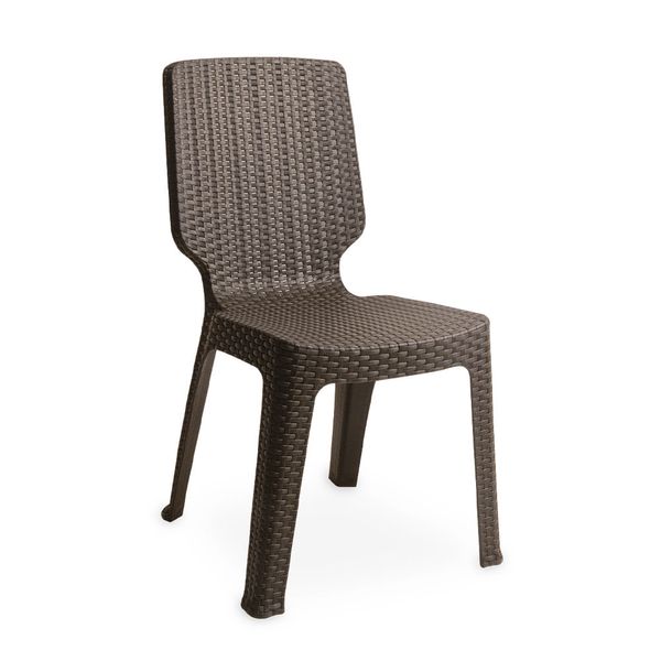 REYPLAST SILLA TAVARUA MOD. RATAN MARRON MORO