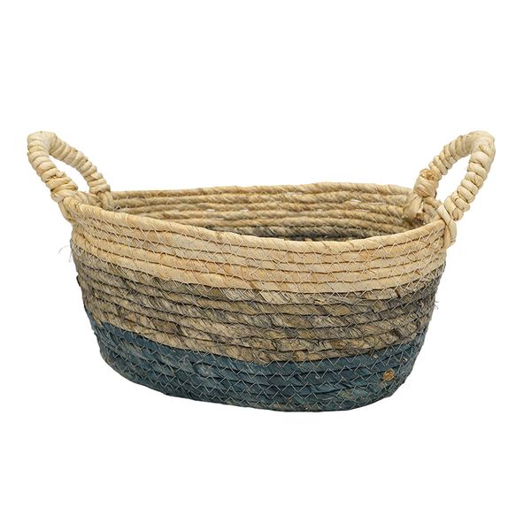 Cesta Plastico Tejido 31X21X14Cm Tricolor (Org13-020-3)