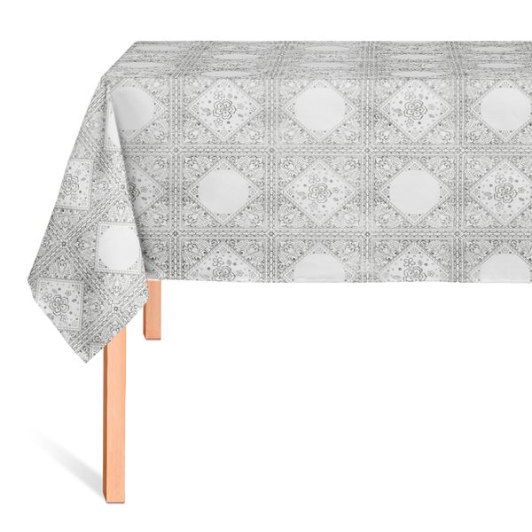 CUBREMESA ENCAJE PVC ESENCIA REAL SILVER