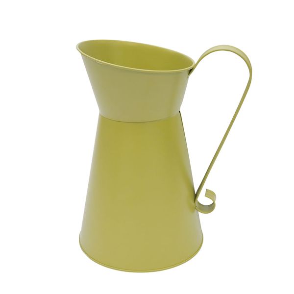 Florero Metal Jarra 12.5X12.5X20Cm Verde (Reg12-083B)