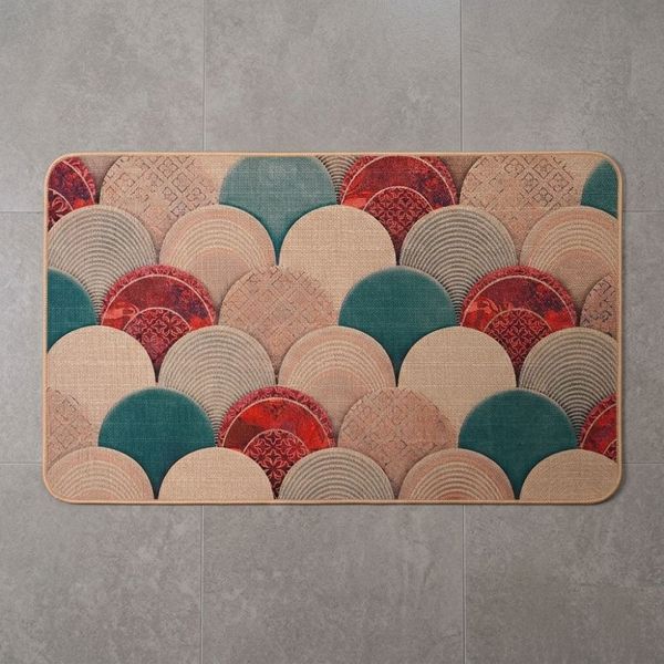 Tapete Poliester Encanto 75X45Cm Beige