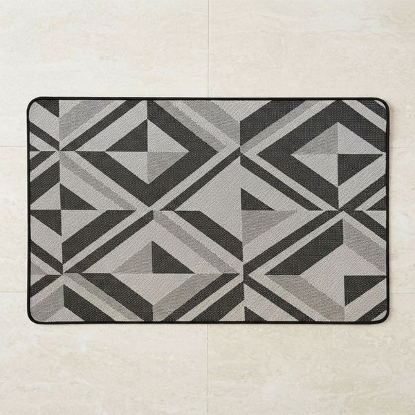 Tapete Poliester Prisma 40X60Cm Negro