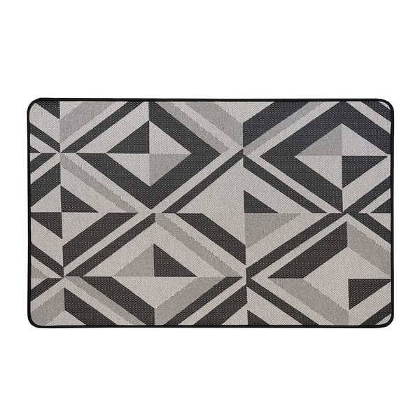 Tapete Poliester Prisma 40X60Cm Negro