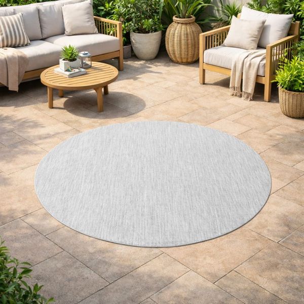 Zeletto Alfombra P/Exterior Ankara Circ 1X1 Mts Gris