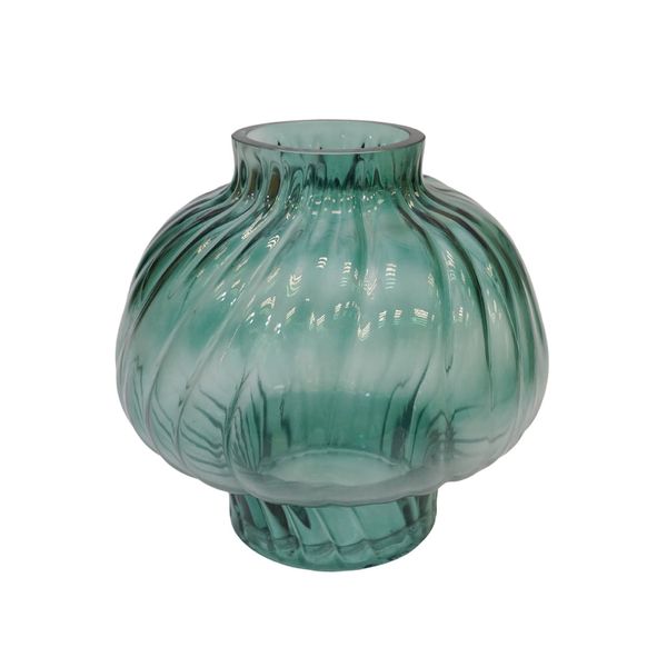 Florero Vidrio 20X18Cm Verde (Xy-Sl035)