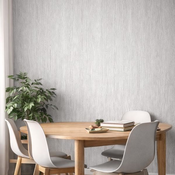 PAPEL TAPIZ ESPUMADO MADERA 0.6X3 MTS PLATINO