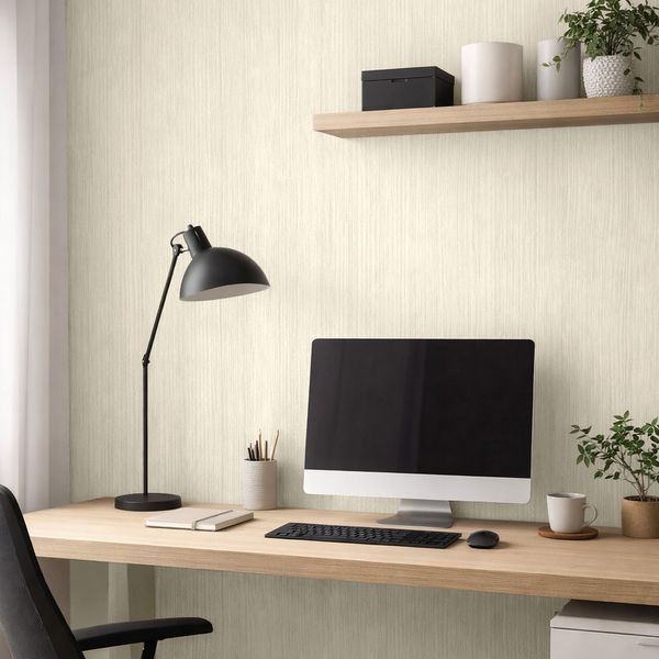 PAPEL TAPIZ ESPUMADO MADERA 0.6X3 MTS VAINILLA