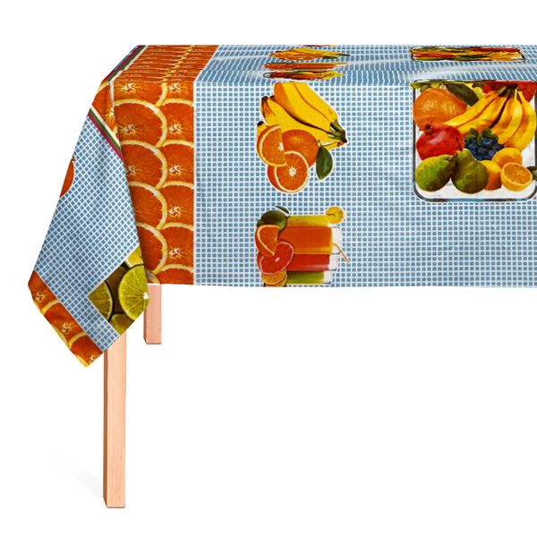 Cubremesa Pvc Kiara Celeste 73