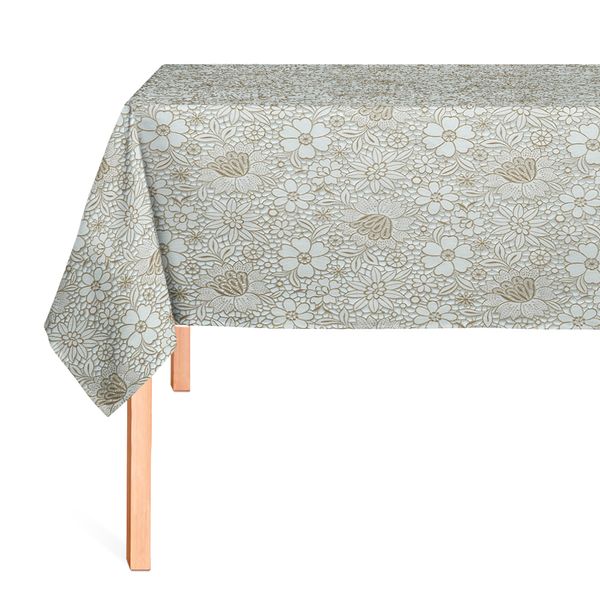 Cubremesa Encaje Pvc Margarita Crema