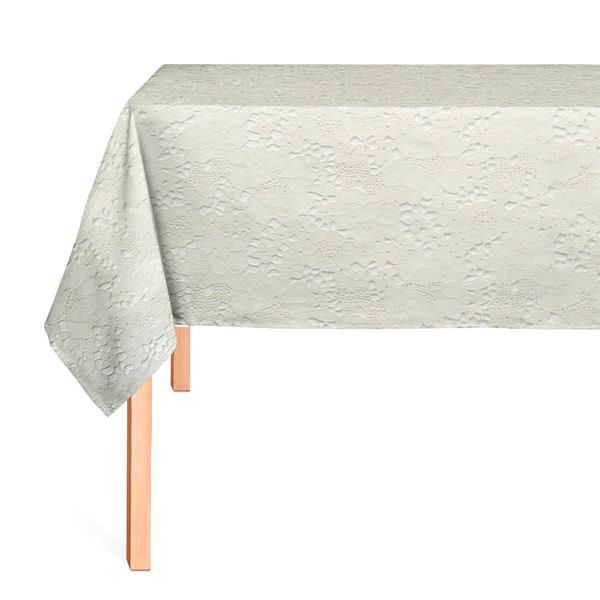 Cubremesa Encaje Pvc Patron Floral