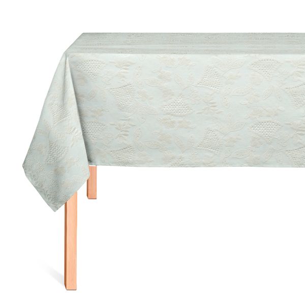 Cubremesa Encaje Pvc Patron Hojas