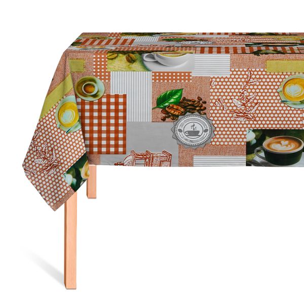 Cubremesa Plain Pvc Café Marron