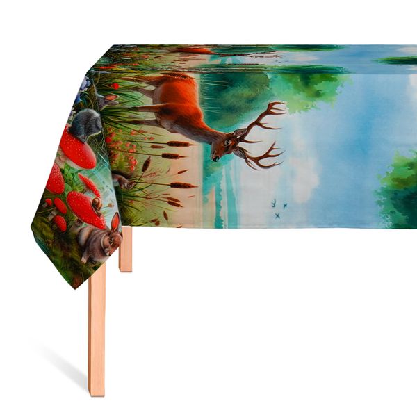 Cubremesa Plain Pvc Naturaleza Silvestre