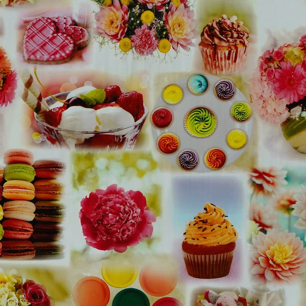 Cubremesa Plain Pvc Mix De Postres