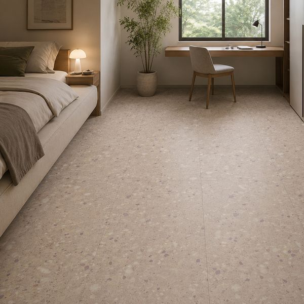 Piso Autoadhesivo 45.7X45.7X0.15 Cm Stone Gris Bruma