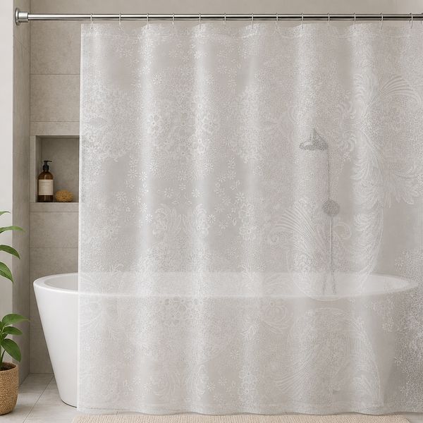 Said Cortina De Baño Pvc 180 X 150 Cm Eco Brucelas Transp 31
