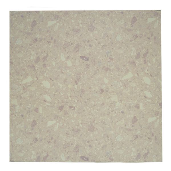 Piso Autoadhesivo 45.7X45.7X0.15 Cm Terrazo Almendra Rose