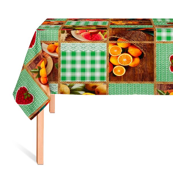 Cubremesa Plain Pvc Mesa Campestre Verde