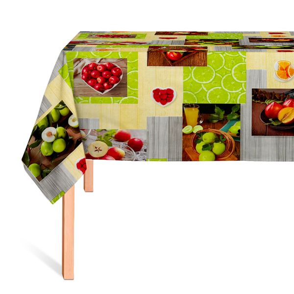 Cubremesa Plain Pvc Rincon Frutero Amarillo