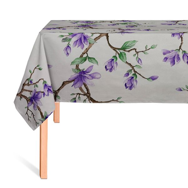 Hule Glitter Delicadeza Floral Morado