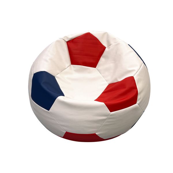 Puff Soccer Grande Rojo/Azul Y Blanco